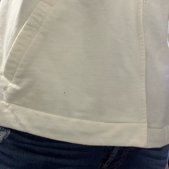 CROFT & BARROW CREAM CAPE BLAZER JACKET WARM XL TOP SHIRT BLOUSE POCKETS EUC - Picture 7 of 16